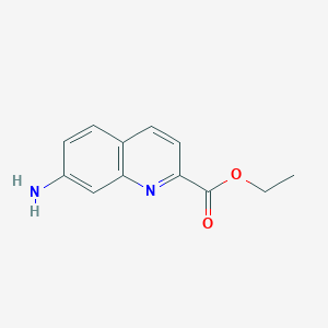 molecular formula C12H12N2O2 B2859583 Ethyl 7-aminoquinoline-2-carboxylate CAS No. 1447607-02-4