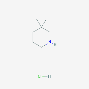 molecular formula C8H18ClN B2859638 3-Ethyl-3-methylpiperidine hydrochloride CAS No. 1609403-36-2