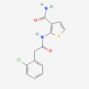 2-(2-(2-Chlorophenyl)acetamido)thiophene-3-carboxamide