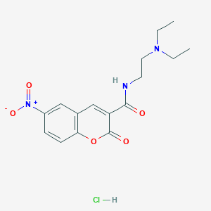N-(2-(diethylamino)ethyl)-6-nitro-2-oxo-2H-chromene-3-carboxamide hydrochloride