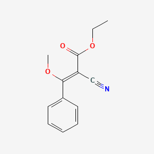 Ethyl 2-cyano-3-methoxy-3-phenylprop-2-enoate
