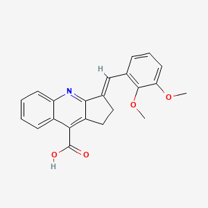 3-[(2,3-dimethoxyphenyl)methylidene]-1H,2H,3H-cyclopenta[b]quinoline-9-carboxylic acid