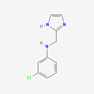 B2859707 3-chloro-N-(1H-imidazol-2-ylmethyl)aniline CAS No. 660405-04-9