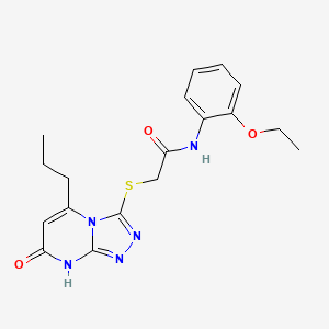 N-(2-ethoxyphenyl)-2-((7-oxo-5-propyl-7,8-dihydro-[1,2,4]triazolo[4,3-a]pyrimidin-3-yl)thio)acetamide