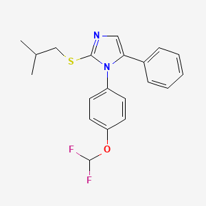 1-(4-(difluoromethoxy)phenyl)-2-(isobutylthio)-5-phenyl-1H-imidazole