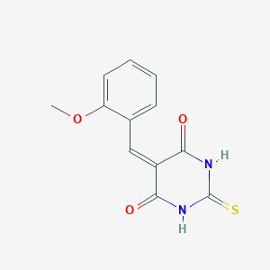 5-(2-methoxybenzylidene)-2-thioxodihydropyrimidine-4,6(1H,5H)-dione