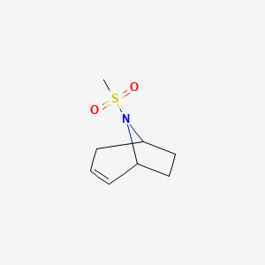 molecular formula C8H13NO2S B2859762 (1R,5S)-8-(methylsulfonyl)-8-azabicyclo[3.2.1]oct-2-ene CAS No. 1796948-10-1