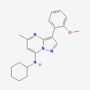 N-cyclohexyl-3-(2-methoxyphenyl)-5-methylpyrazolo[1,5-a]pyrimidin-7-amine