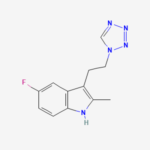 5-fluoro-2-methyl-3-[2-(1H-tetrazol-1-yl)ethyl]-1H-indole