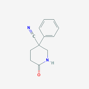 6-Oxo-3-phenylpiperidine-3-carbonitrile