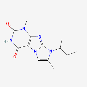 8-(sec-butyl)-1,7-dimethyl-1H-imidazo[2,1-f]purine-2,4(3H,8H)-dione