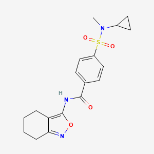 4-(N-cyclopropyl-N-methylsulfamoyl)-N-(4,5,6,7-tetrahydrobenzo[c]isoxazol-3-yl)benzamide