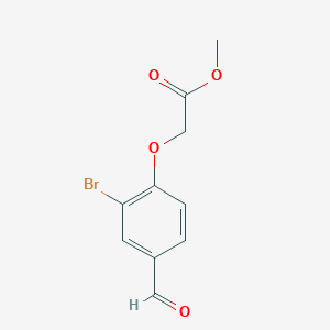 molecular formula C10H9BrO4 B2859777 Methyl 2-(2-bromo-4-formylphenoxy)acetate CAS No. 428848-75-3