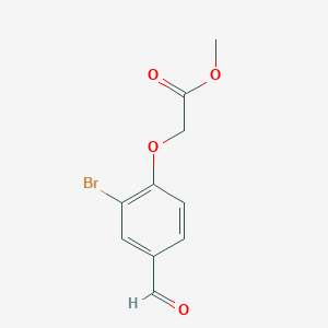 molecular formula C10H9BrO4 B2859777 Methyl (2-bromo-4-formylphenoxy)acetate CAS No. 428848-75-3