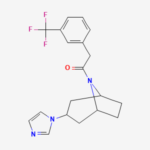 1-((1R,5S)-3-(1H-imidazol-1-yl)-8-azabicyclo[3.2.1]octan-8-yl)-2-(3-(trifluoromethyl)phenyl)ethan-1-one