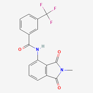 molecular formula C17H11F3N2O3 B2859811 N-(2-methyl-1,3-dioxoisoindolin-4-yl)-3-(trifluoromethyl)benzamide CAS No. 683232-17-9