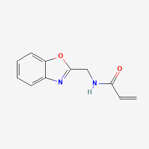 molecular formula C11H10N2O2 B2859816 N-(1,3-Benzoxazol-2-ylmethyl)prop-2-enamide CAS No. 1644461-65-3