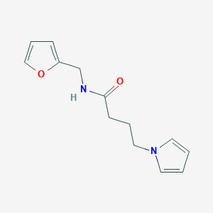 molecular formula C13H16N2O2 B2859844 N-(furan-2-ylmethyl)-4-(1H-pyrrol-1-yl)butanamide CAS No. 1251632-36-6