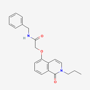 N-benzyl-2-(1-oxo-2-propylisoquinolin-5-yl)oxyacetamide