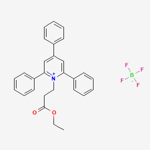 1-(3-Ethoxy-3-oxopropyl)-2,4,6-triphenylpyridin-1-ium tetrafluoroboranuide