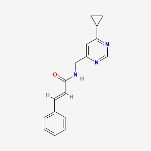 N-((6-cyclopropylpyrimidin-4-yl)methyl)cinnamamide