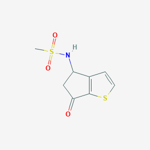 N-(6-oxo-5,6-dihydro-4H-cyclopenta[b]thiophen-4-yl)methanesulfonamide