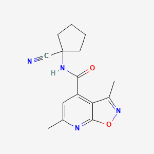 N-(1-Cyanocyclopentyl)-3,6-dimethyl-[1,2]oxazolo[5,4-b]pyridine-4-carboxamide