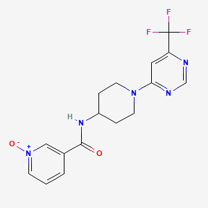 3-((1-(6-(Trifluoromethyl)pyrimidin-4-yl)piperidin-4-yl)carbamoyl)pyridine 1-oxide