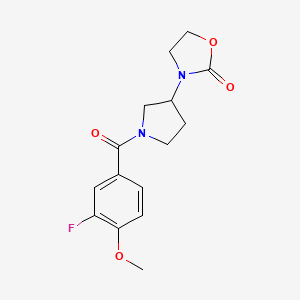 3-[1-(3-Fluoro-4-methoxybenzoyl)pyrrolidin-3-yl]-1,3-oxazolidin-2-one