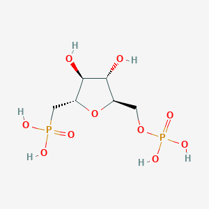 molecular formula C6H14O10P2 B028600 2,5-Anhydro-1-deoxy-1-phosphonohexitol-6-phosphate CAS No. 102292-66-0
