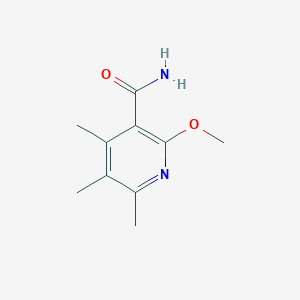 molecular formula C10H14N2O2 B2860002 2-Methoxy-4,5,6-trimethylpyridine-3-carboxamide CAS No. 2197055-73-3