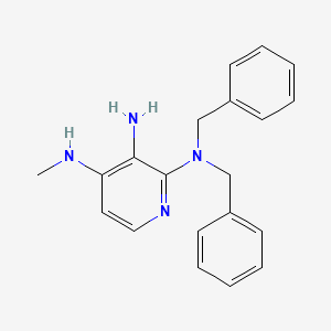 2-N,2-N-Dibenzyl-4-N-methylpyridine-2,3,4-triamine