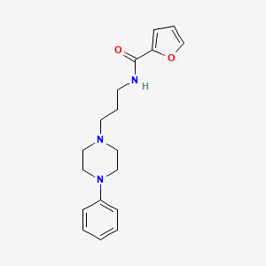 molecular formula C18H23N3O2 B2860083 N-[3-(4-phenylpiperazin-1-yl)propyl]furan-2-carboxamide CAS No. 1049374-38-0