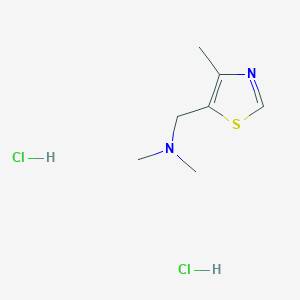 molecular formula C7H14Cl2N2S B2860110 Dimethyl[(4-methyl-1,3-thiazol-5-yl)methyl]amine dihydrochloride CAS No. 2380070-58-4