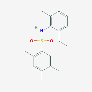 molecular formula C18H23NO2S B2860136 N-(2-Ethyl-6-methylphenyl)-2,4,5-trimethylbenzenesulfonamide CAS No. 2415555-44-9