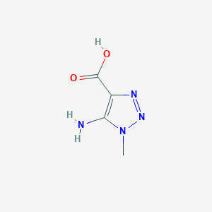 molecular formula C4H6N4O2 B2860169 5-Amino-1-methyl-1H-1,2,3-triazole-4-carboxylic acid CAS No. 24660-65-9