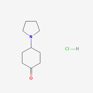 B2860314 4-Pyrrolidin-1-ylcyclohexan-1-one;hydrochloride CAS No. 2361644-21-3