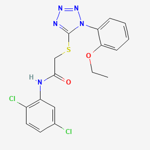 molecular formula C17H15Cl2N5O2S B2860370 N-(2,5-dichlorophenyl)-2-{[1-(2-ethoxyphenyl)-1H-1,2,3,4-tetrazol-5-yl]sulfanyl}acetamide CAS No. 847837-55-2