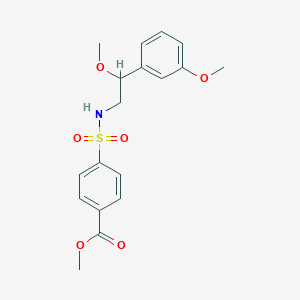 B2860416 methyl 4-(N-(2-methoxy-2-(3-methoxyphenyl)ethyl)sulfamoyl)benzoate CAS No. 1797880-45-5