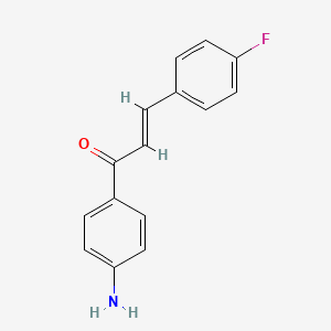 molecular formula C15H12FNO B2860481 (2E)-1-(4-aminophenyl)-3-(4-fluorophenyl)prop-2-en-1-one CAS No. 952578-24-4