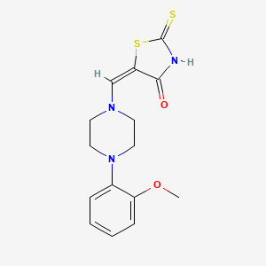 (E)-5-((4-(2-methoxyphenyl)piperazin-1-yl)methylene)-2-thioxothiazolidin-4-one