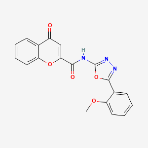N-[5-(2-methoxyphenyl)-1,3,4-oxadiazol-2-yl]-4-oxochromene-2-carboxamide