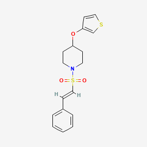 (E)-1-(styrylsulfonyl)-4-(thiophen-3-yloxy)piperidine
