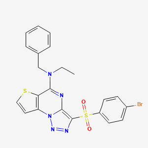 N-benzyl-3-(4-bromophenylsulfonyl)-N-ethylthieno[2,3-e][1,2,3]triazolo[1,5-a]pyrimidin-5-amine