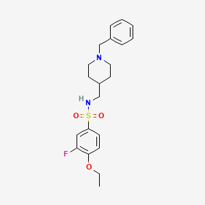 N-((1-benzylpiperidin-4-yl)methyl)-4-ethoxy-3-fluorobenzenesulfonamide