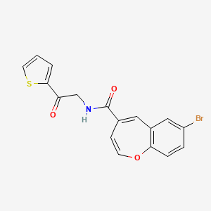 7-bromo-N-[2-oxo-2-(thiophen-2-yl)ethyl]-1-benzoxepine-4-carboxamide