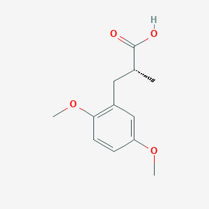 (2R)-3-(2,5-Dimethoxyphenyl)-2-methylpropanoic acid