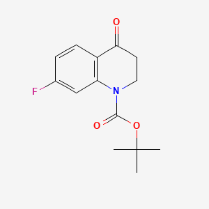 B2860598 N-Boc-7-fluoro-3,4-dihydroquinoline-4(2H)-one CAS No. 1211594-21-6; 886366-81-0