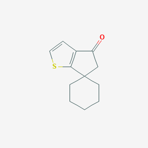 molecular formula C12H14OS B286061 spiro[5H-cyclopenta[b]thiophene-6,1'-cyclohexane]-4-one 