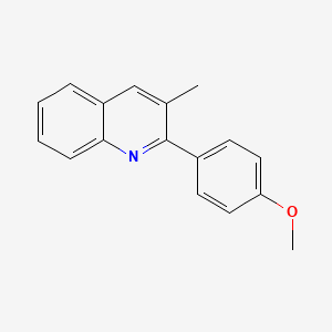 molecular formula C17H15NO B2860701 2-(4-Methoxyphenyl)-3-methylquinoline CAS No. 534619-28-8